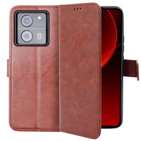 Flip case for Xiaomi 13T / 13T Pro, Crazy Horse Wallet, brown