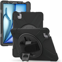 Armored Case for Apple iPad Air 11" 6 gen. 2024 (A2902, protective 360 with stylus slot, black