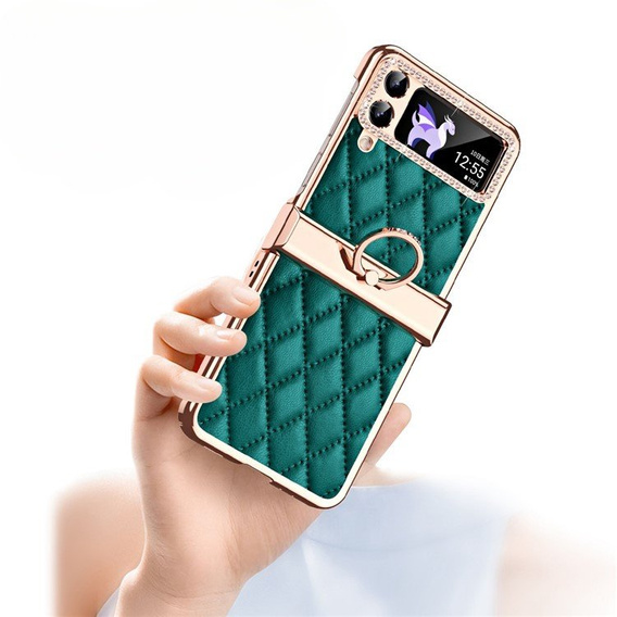 Case for Samsung Galaxy Z Flip 4 5G, Rhombus Grid