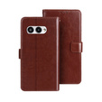 Flip case for T Phone 3 5G, Crazy Horse Wallet, brown