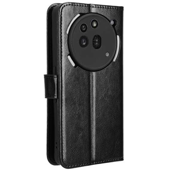 Flip case for Nothing Phone 3A Pro, Crazy Horse Wallet, black