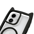 Case for iPhone 11, for MagSafe, Cute Cat, black + Screen Glass