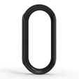 2in1 Case + Tempered Glass for Xiaomi Smart Band 10 / 9 / 8, black