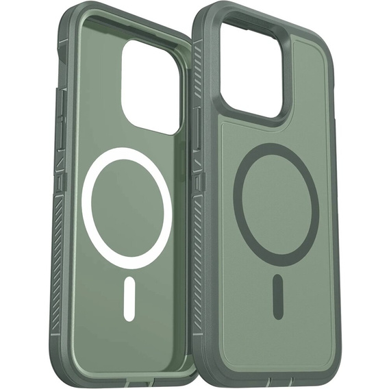 Case with frame for iPhone 12/12 Pro, for MagSafe, green