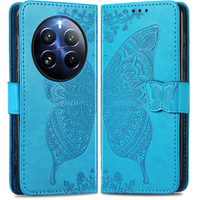 Flip case for Realme 12 Pro 5G / 12 Pro+ 5G, Butterfly, blue