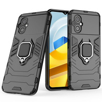 Case for Xiaomi Poco M5 4G, Kickstand Ring, black