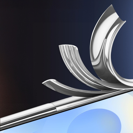 Case for Samsung Galaxy S25 Edge, Electro MagSafe, silver + Screen Glass