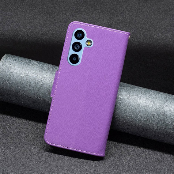 Flip case for Samsung Galaxy A54 5G, Wallet Litchi Magnet, purple