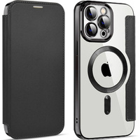 Flip case for iPhone 13 Pro Max, RFID Wallet MagSafe CamShield, black