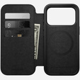 Nomad case for iPhone 17 Pro, Modern Leather Folio, black