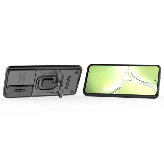 Case for OnePlus Nord CE4 Lite, KickStand Camera Lens, black