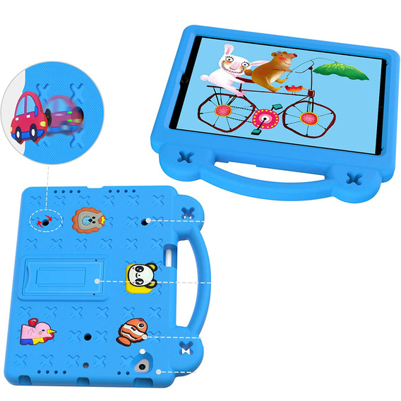 Children's case for Lenovo Tab M10 X505F X605F / Tab P10-X705F/L / Huawei T5 10.1, Cute Patterns, with stand, blue