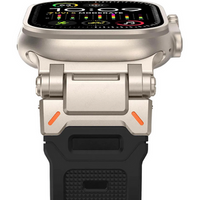 ERBORD ProTech Strap for Apple Watch 1/2/3/4/5/6/7/8/9/SE/Ultra/Ultra 2 42/44/45/49MM, Black.