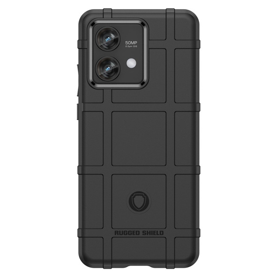 Case for Motorola Edge 40 Neo, Rugged Shield, black