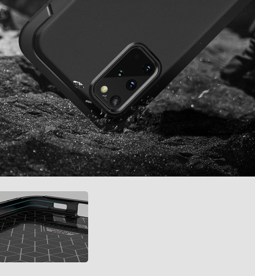 Case for Samsung Galaxy S20+ Plus, Suritch Basic (Two Frames), black