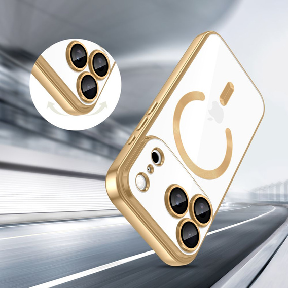 Magnetic case with lens protection for iPhone 17 Pro