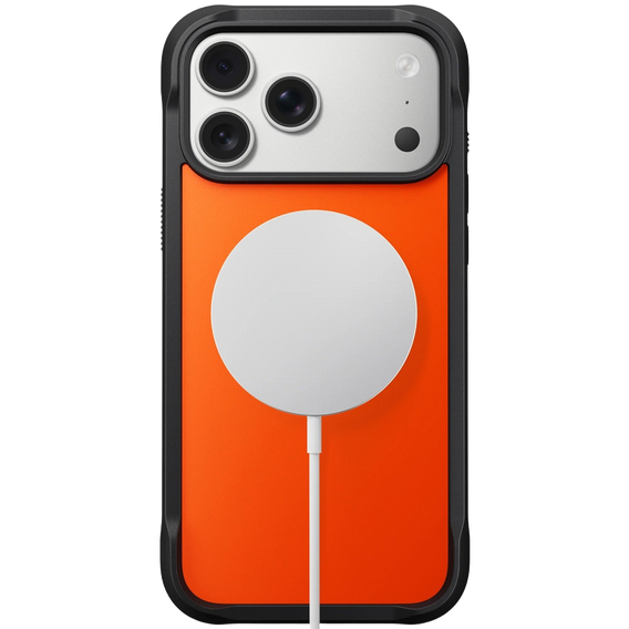 Nomad case for iPhone 17 Pro Max, Rugged Case MagSafe, orange