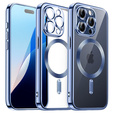 Case for iPhone 16 Pro, Electro MagSafe, blue + Screen Glass