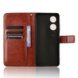 Flip case for Oppo A60, Crazy Horse Wallet, brown