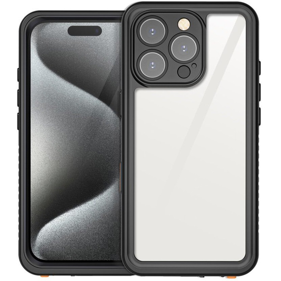 IP68 Waterproof Case for iPhone 16 Pro, black