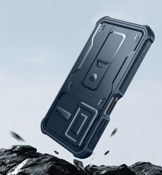 Armored case for Samsung Galaxy A26 5G, Dexnor Full Body (Two Frames), blue