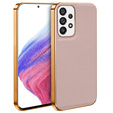 Case for Samsung Galaxy A53 5G, Cowhide Leather, pink