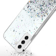 Case for Samsung Galaxy S22 5G, Glittery, silver
