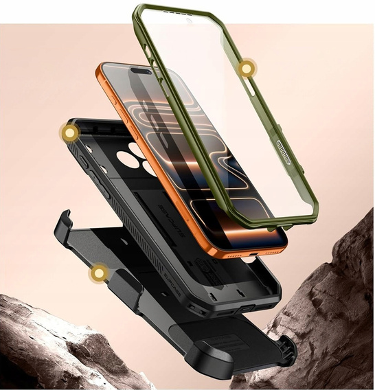 Supcase case for iPhone 17 Pro Max, Unicorn Beetle Pro, Guldan