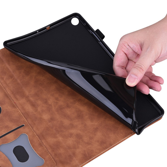 Case for Samsung Galaxy Tab S10 FE+ Plus, Classic, with space for stylus, black