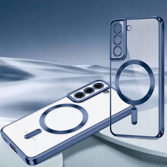 Case for Samsung Galaxy S22, Electro MagSafe, dark blue + Screen Glass