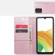 CASEME flip case for Samsung Galaxy A33 5G, Waxy Textupink, pink