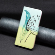 Flip case for Xiaomi 13 Lite, Wallet, feather, blue