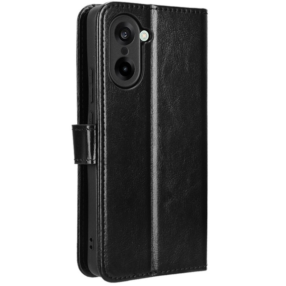 Flip case for OnePlus Nord CE5, Crazy Horse Wallet, black