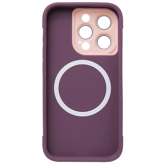 Case for iPhone 15 Pro Max, ERBORD Armor Mag, maroon