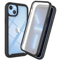 Case for iPhone 14, Shockproof, with film, black
