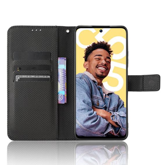 Flip case for Realme C55, Wallet, Smart Magnet, black
