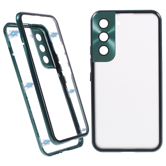 Case for Samsung Galaxy S21, Magnetic Dual Glass, green