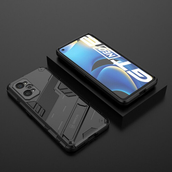 Case for Realme GT 2 5G / GT Neo 2 / GT Neo 3T, Military kickstand, blue