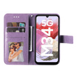 Flip case for Samsung Galaxy M34 5G, Mandala Flower, purple