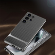 Case for Samsung Galaxy S24 Ultra, GKK Woven Leather, grey