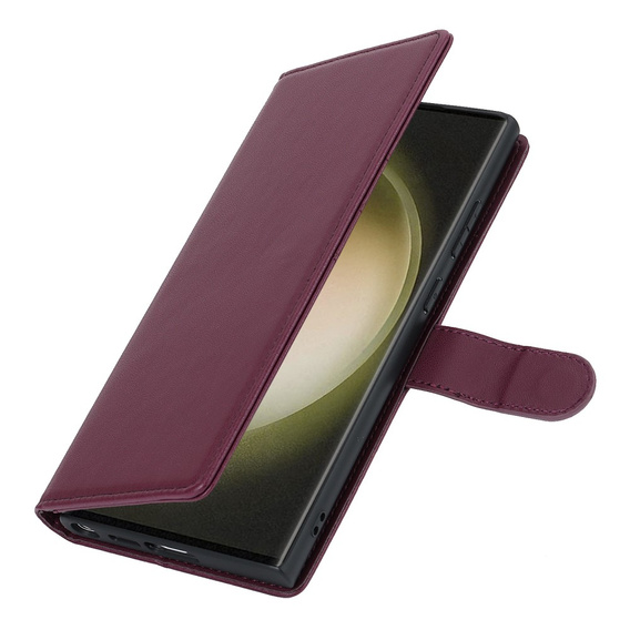 Flap case for Samsung Galaxy S23 Ultra, Wallet, for MagSafe, maroon