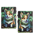 Case for Lenovo Tab M10 Plus TB-X606F, with flap, corgi dog