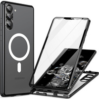 Magnetic Dual Glass MagSafe case for Samsung Galaxy S23+ Plus, black