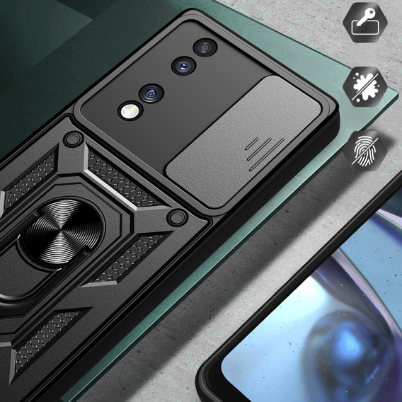 Case for Honor 70 5G, CamShield Slide, black