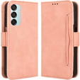 Flip case for Samsung Galaxy M15 5G, Card Slot, pink