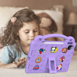 Children's case for iPad 10.9 2022 10 Gen, Cute Patterns, with stand, purple