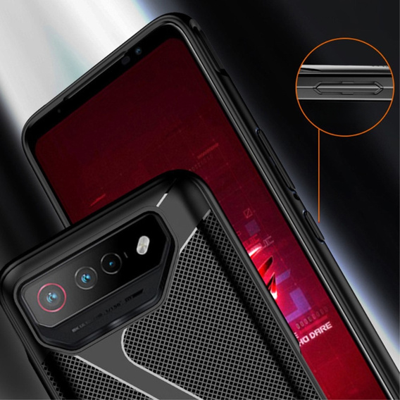 Case for ASUS ROG Phone 8 Pro, Carbon Gel, black