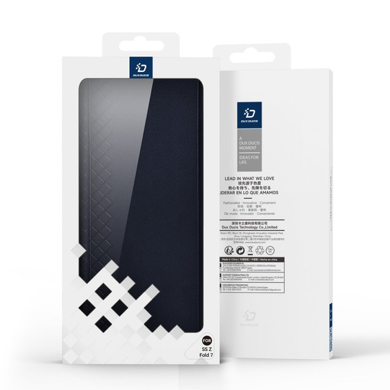 Case Dux Ducis for Samsung Galaxy Z Fold7 5G, Bril, blue