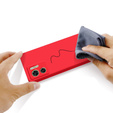Case for Motorola Edge 40 5G, Silicone Lite, red