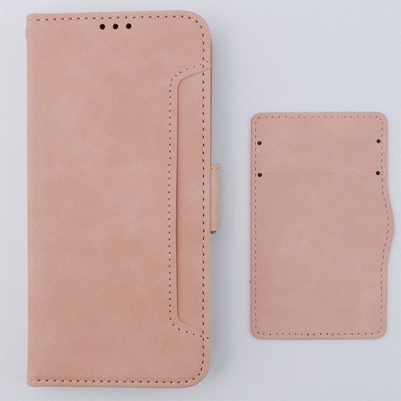 Flip case for Motorola Moto G54 5G, Card Slot, pink